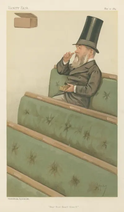 Politiker – „Hear! Hear! Hear! Hear!!!!!“ Mr. Charles Nicholas Warton. 10. Mai 1884 von Carlo Pellegrini