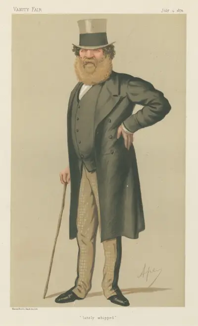 Politiker – „lately whipped“. Oberst Thomas Edward Taylor, 4. Juli 1874 von Carlo Pellegrini