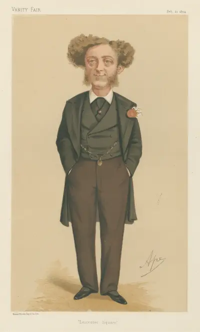 Politicians – ‘Leicester Square’. Mr. Albert Grant. February 21, 1874 av Carlo Pellegrini