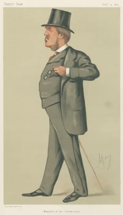 Politicians – ‘Marshal of the Ceremonies.’ The Hon. Spencer Lyttelton. av Carlo Pellegrini