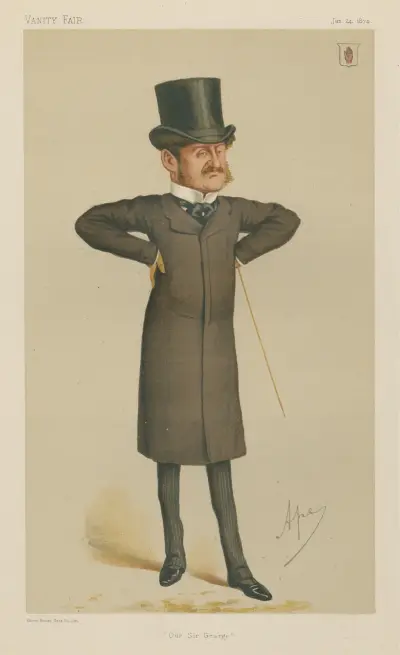 Politiker – „Unser Sir Gearge (sic)“. Sir George Orby Wombwell. 24. Januar 1874 von Carlo Pellegrini