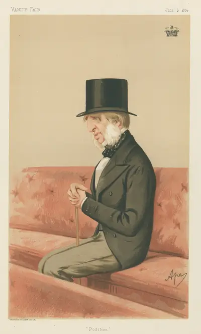 Politiker – „Positions“. Der Herzog von Devonshire. 6. Juni 1874 von Carlo Pellegrini