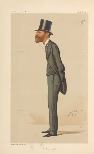 Politicians – ‘St. Pancras’. Sir Julian Goldsmid. April 23, 1887 av Carlo Pellegrini
