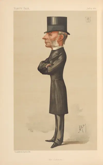 Politiker – „die Kolonien“. Der Rt. Hon. Sir Henry Thurston Holland, 29. Januar 1887 von Carlo Pellegrini
