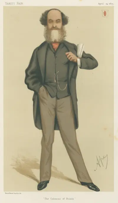 Politicians – ‘The Colossus of Roads’. Sir George Samuel Jerkinson. 24 April 1875, Carlo Pellegrini