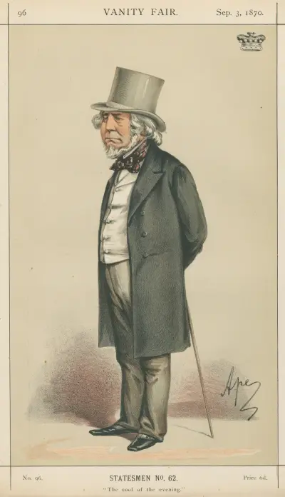 Politicians – ‘The Cool of the evening’. Lord Houghton. 3 September 1870 av Carlo Pellegrini