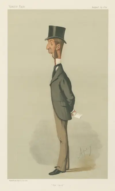 Politiker – „die Peitsche“. Mr. Rowland Winn, 29. August 1874 von Carlo Pellegrini
