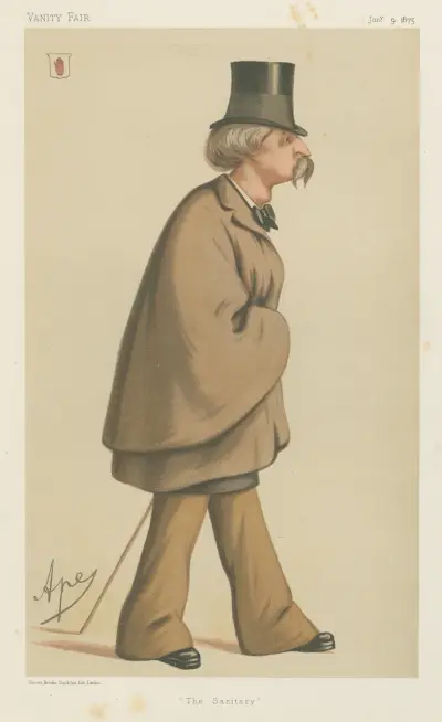 Politicians – ‘The Sanitary’. Sir William Augustus Fraser. January 9, 1875 av Carlo Pellegrini