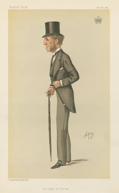 Politicians – ‘the Sugar of Toryism’. The Earl of Harrowby. November 28, 1885 av Carlo Pellegrini