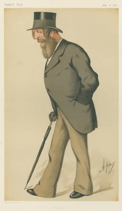 Politicians – ‘Yorkshire’. Mr. Frederick Acclom Milbank. 17 July 1875, Carlo Pellegrini