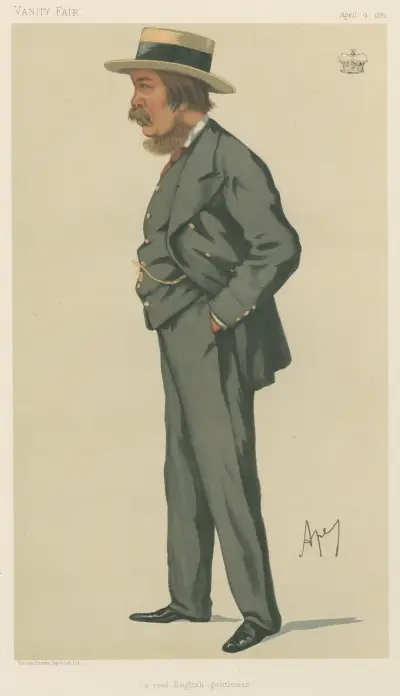 Sports, Miscellaneous; Miscellaneous; ‘A Real English Gentleman’, The Marquis of Exeter, April 9, 1881 av Carlo Pellegrini
