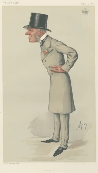 Turf Devotees; ‘Covey’, The Earl of Conventry, August 13, 1881 av Carlo Pellegrini