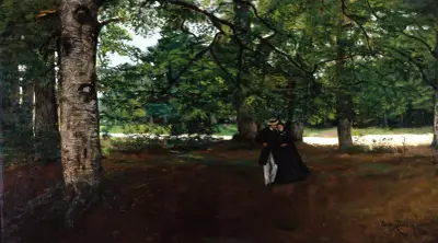 Promenade in the Woods av Carolus-Duran
