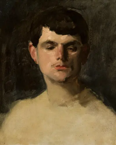 Study of a male head av Carolus-Duran