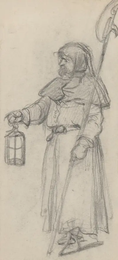 En munk av Felix Octavius Carr Darley