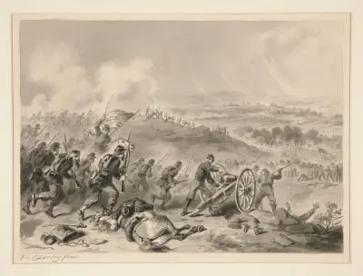 Slaget vid Gettysburg av Felix Octavius Carr Darley