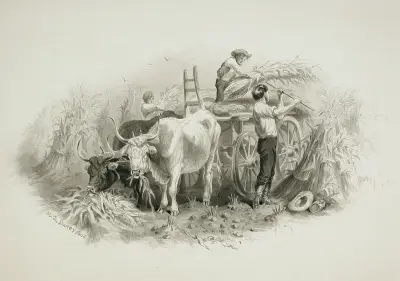 Höskörd (Haying Scene) av Felix Octavius Carr Darley