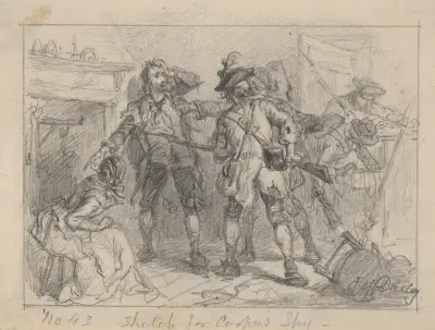 Ta bort stenen under kvinnan. av Felix Octavius Carr Darley