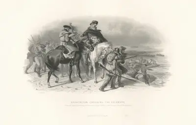 Washington crossing the Delaware av Felix Octavius Carr Darley