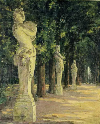 Allee de l’Ete, Versailles av James Carroll Beckwith