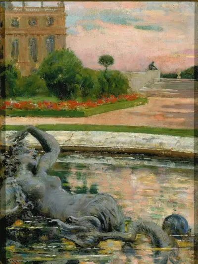 Parterre du Nord, Fontaine des Sirenes av James Carroll Beckwith