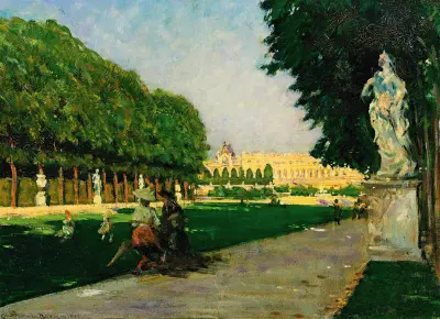 The Tapis Vert, Versailles av James Carroll Beckwith