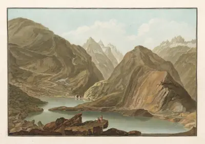 Hospitalet på Grimsel i kantonen Bern av Caspar Wolf