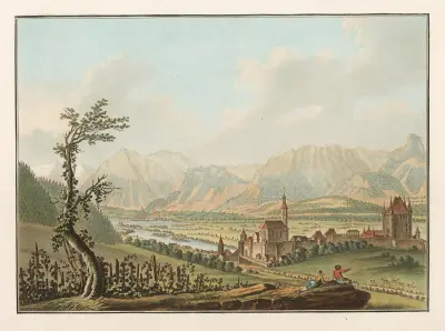 Ville de Thun du Côté de l’Occident av Caspar Wolf