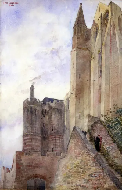 Mont Saint Michel, France av Cass Gilbert