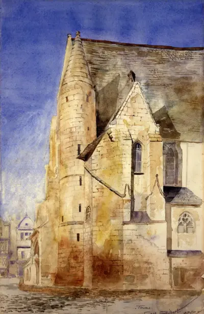 Gamla kyrkan, Tours, Frankrike av Cass Gilbert