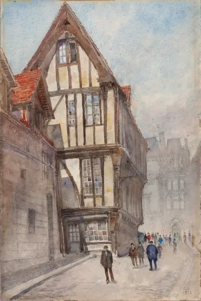 Old House in Rouen av Cass Gilbert