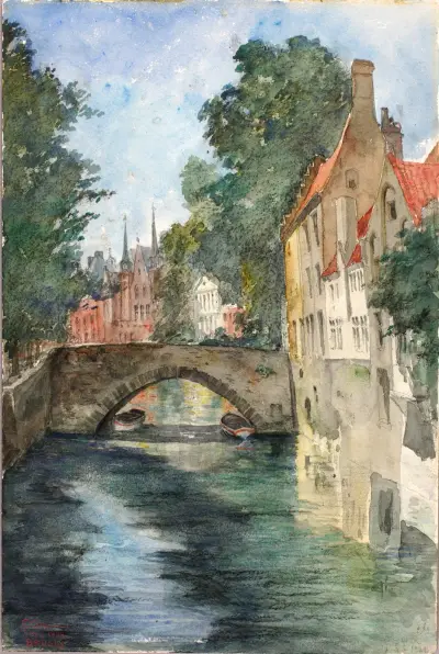 On the Canal, Bruges av Cass Gilbert