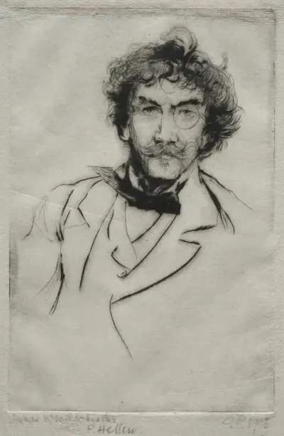 James MacNeill Whistler av Paul César Helleu