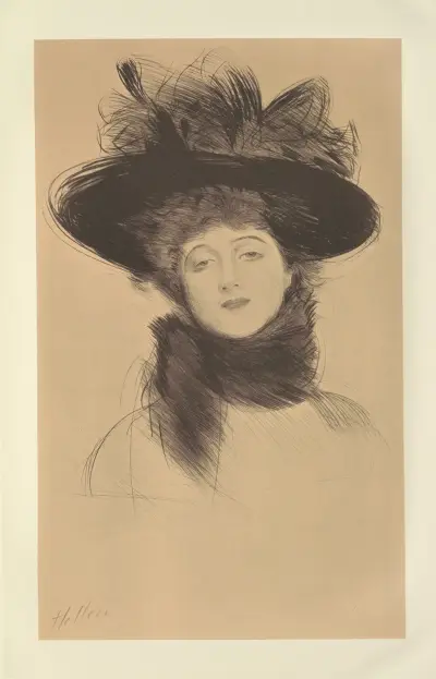 Mademoiselle Fourton av Paul César Helleu