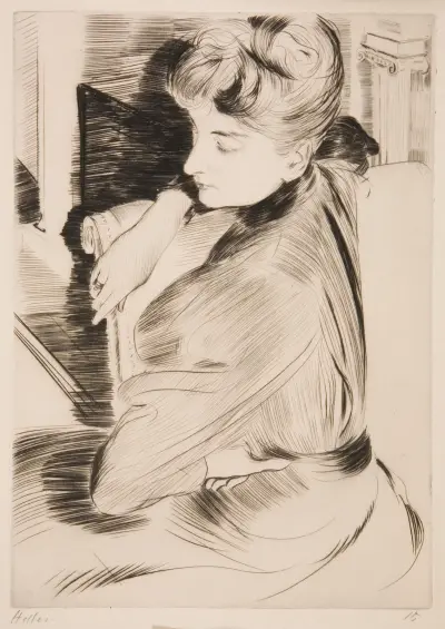 Méditation von Paul César Helleu