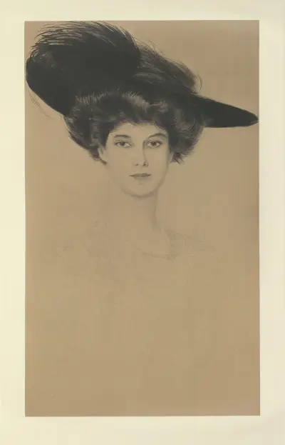 Miss M. Gould av Paul César Helleu
