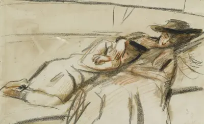 Mor och barn av Paul César Helleu