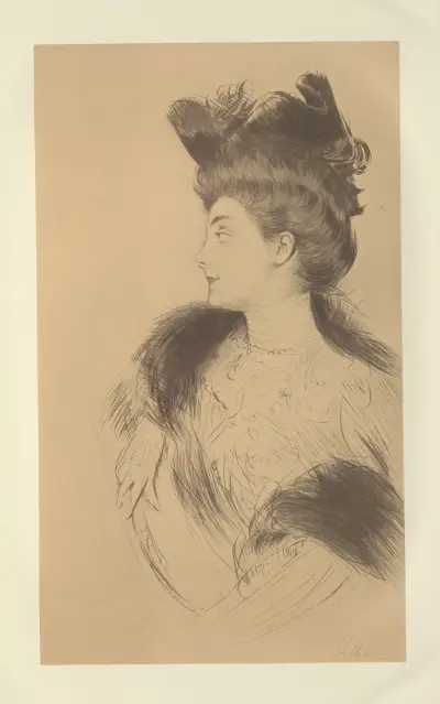 Mrs. Law, 1907 – nr 1 av Paul César Helleu