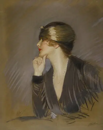 Porträtt av Lucette av Paul César Helleu