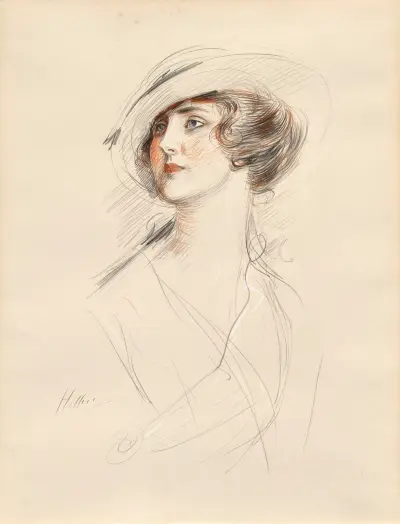 Porträtt av madame Ménil av Paul César Helleu