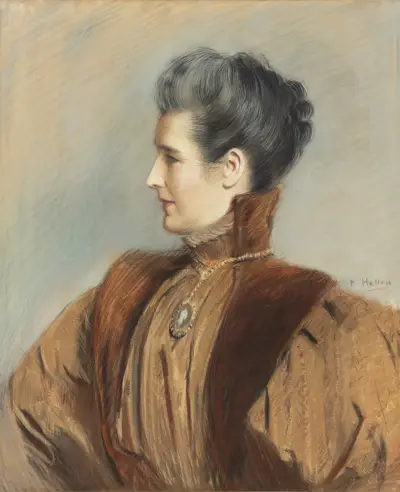Porträtt av en kvinna av Paul César Helleu