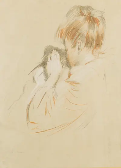 Porträtt av Ellen, konstnärens dotter av Paul César Helleu