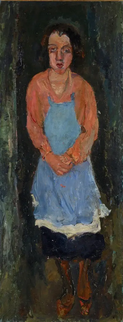 Koch in blauer Schürze von Chaïm Soutine