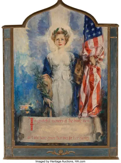 In Grateful Memory of the Brave Men Who Have Given Lives for Their Country av Howard Chandler Christy