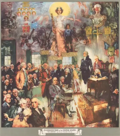 The Constitution of the United States “The Signing” av Howard Chandler Christy
