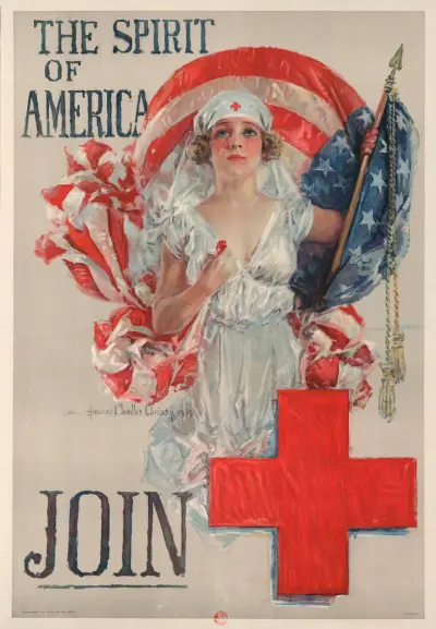 The Spirit of America. Join (the American Red Cross), 1919 – nr 1 av Howard Chandler Christy