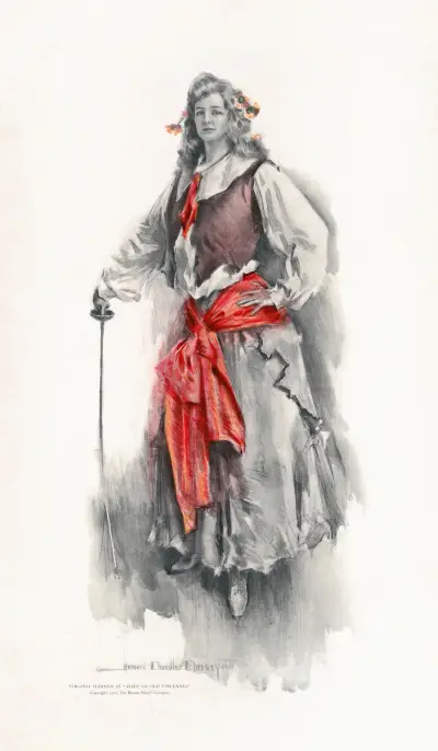 Virginia Harned jako „Alice of Old Vincennes”, 1902 – Nr. 2, Howard Chandler Christy