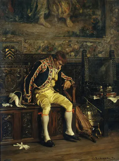 En sovande lakej av Charles Bargue