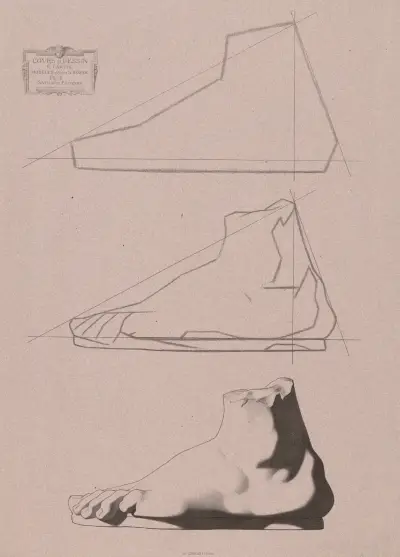 Cours de dessin Pl.05 av Charles Bargue