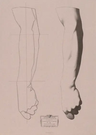 Zeichenkurs Taf. 19 von Charles Bargue